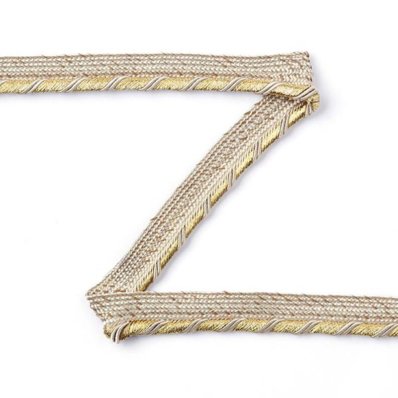 filetto sbieco - beige/oro, image number 1