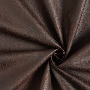 tessuto da tappezzeria similpelle Pamero – marrone scuro, 