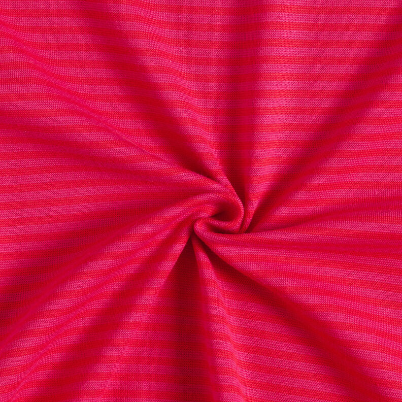 tessuto per polsini Righe tubolari – rosso fuoco/rosa fucsia acceso,  image number 3