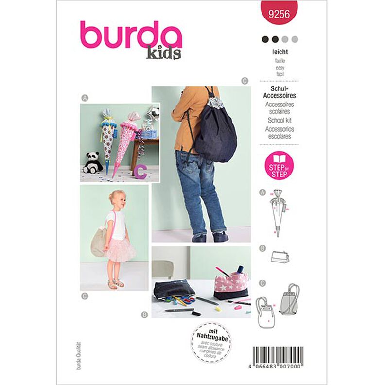 Borsa da scuola / astuccio / borsa da palestra, Burda 9256 | One Size,  image number 1