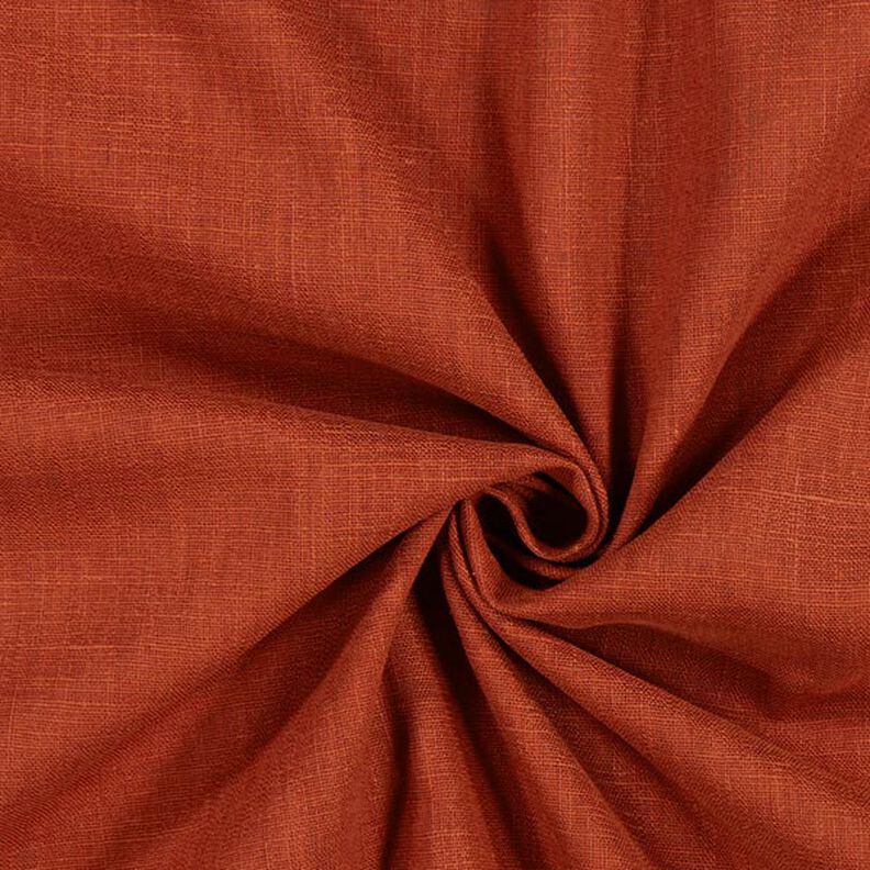 Tessuto di lino misto Ramie medio – terracotta,  image number 1