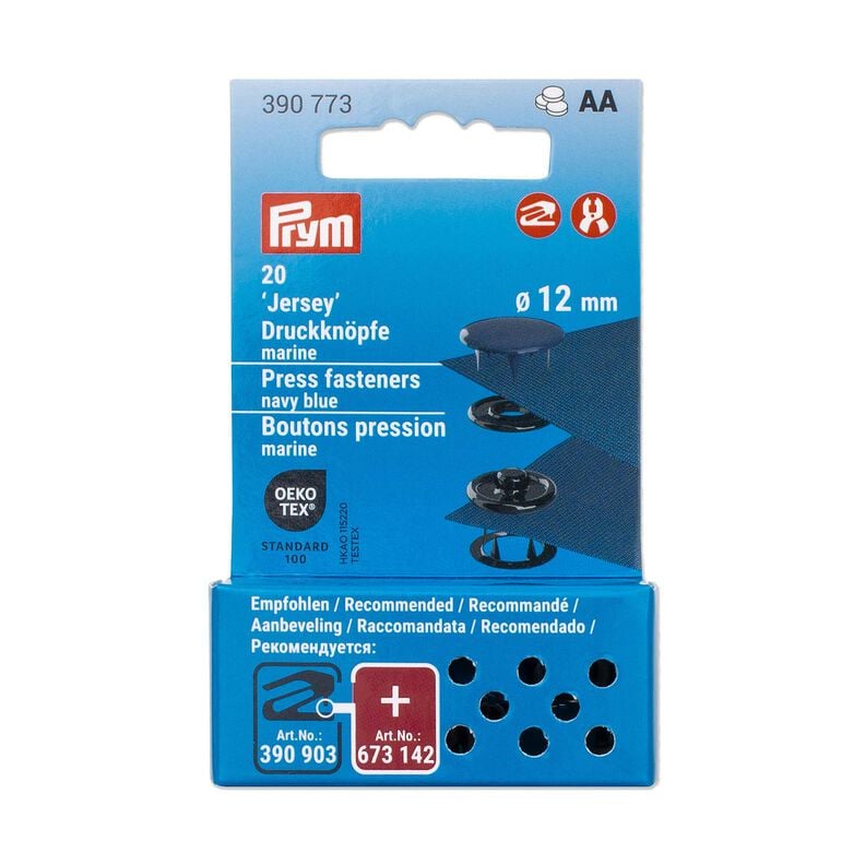 Bottoni automatici per jersey [12 mm] | Prym – blu marino,  image number 3