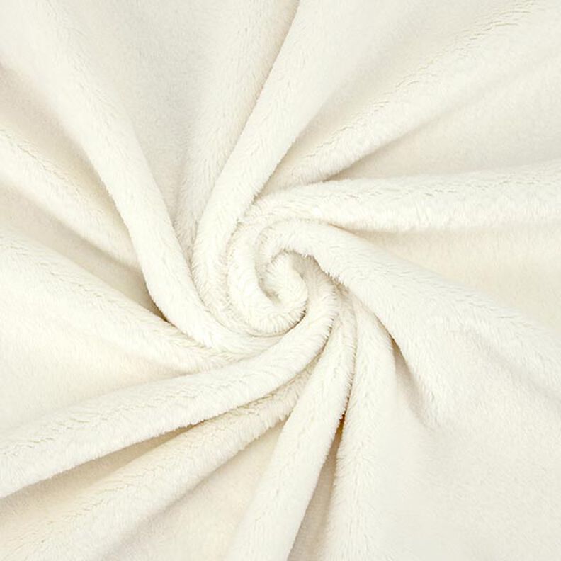 Tessuto peluche SNUGLY [1 m x 0,75 m | altezza pelo: 5 mm] - bianco sporco | Kullaloo,  image number 2