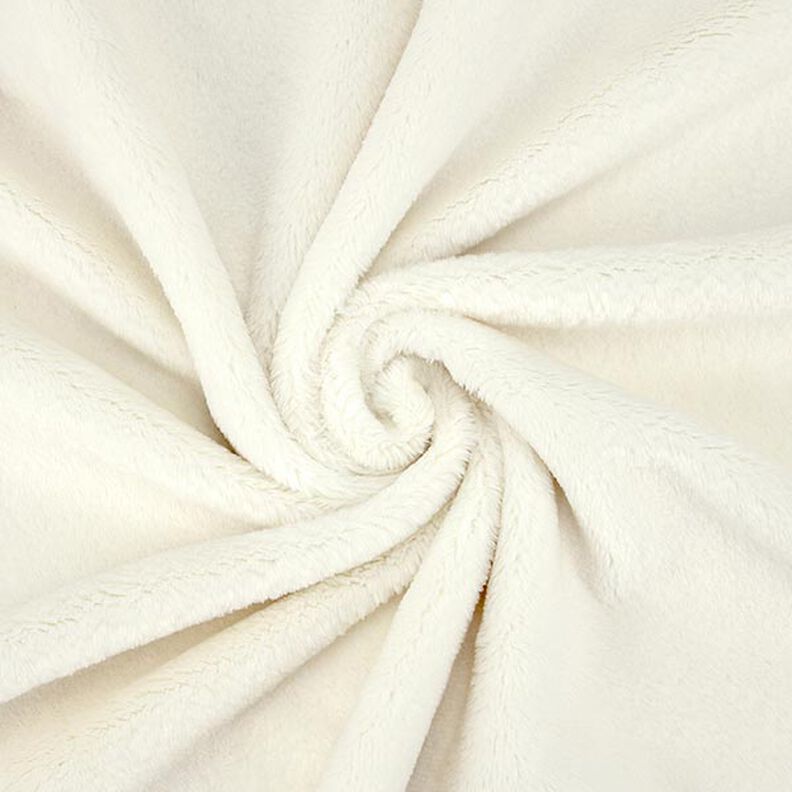 Tessuto peluche SNUGLY [1 m x 0,75 m | altezza pelo: 5 mm]  - bianco sporco | Kullaloo,  image number 2