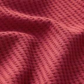 jersey di cotone nido d’ape tinta unita – rosso carminio | Resto 50cm, 