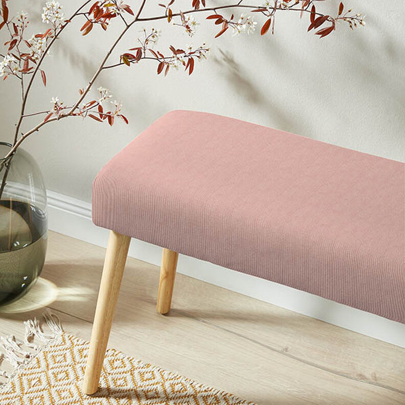 tessuto da tappezzeria velluto a costine – rosa anticato, image number 6