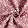 mussolina / tessuto doppio increspato Grande motivo leopardato – rosa antico scuro/bianco,  thumbnail number 3