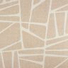 tessuto per tende a vetro misto lino Forme  – marrone castagna/naturale,  thumbnail number 1
