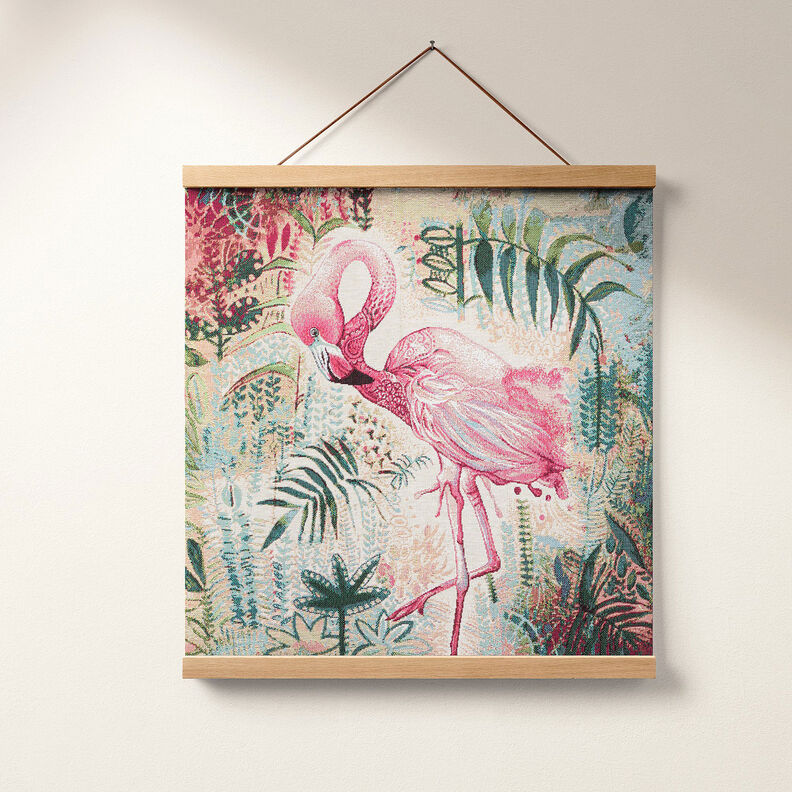 tessuto arredo, taglio di tessuto gobelin fenicottero – beige/pink,  image number 6