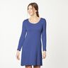 jersey di cotone medio tinta unita – indaco,  thumbnail number 6