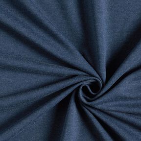 French Terry fine mélange – blu marino/grigio, 