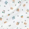mussolina / tessuto doppio increspato fiorellini | Poppy Fabrics – avorio/arancio pesca,  thumbnail number 2