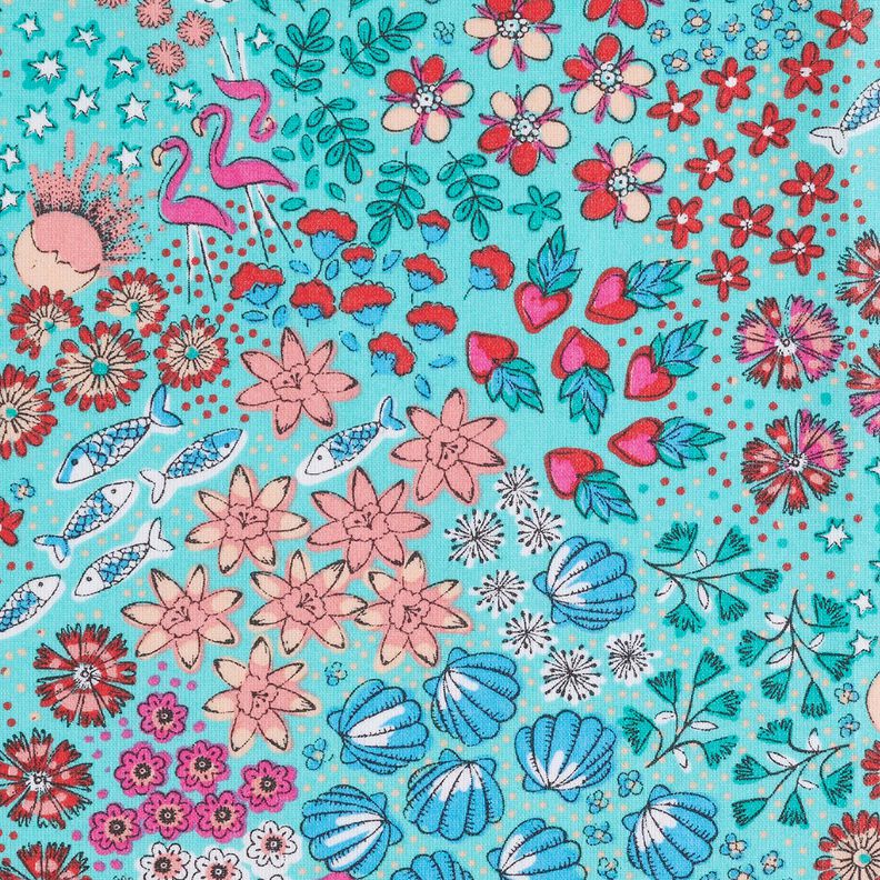 cotone rivestito Mix marittimo – azzurro, image number 5