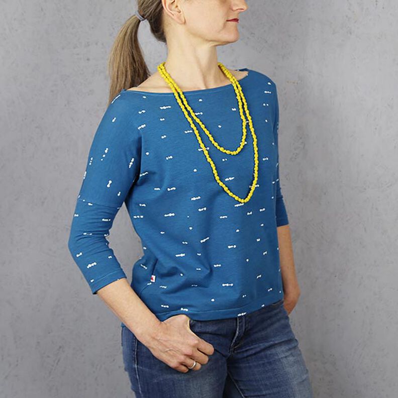 FRAU KARLA - maglia estiva con maniche a 3/4, Studio Schnittreif | XS - XXL,  image number 5