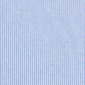 tessuto per camicette Misto cotone righe – azzurro/bianco, 