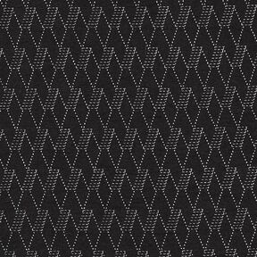 Rombi astratti in Denim elasticizzato – nero, 