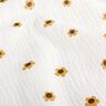mussolina / tessuto doppio increspato girasoli – avorio/oro anticato,  thumbnail number 2