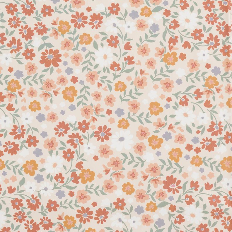 tessuto per impermeabili Prato fiorito stampa digitale – rosé,  image number 1