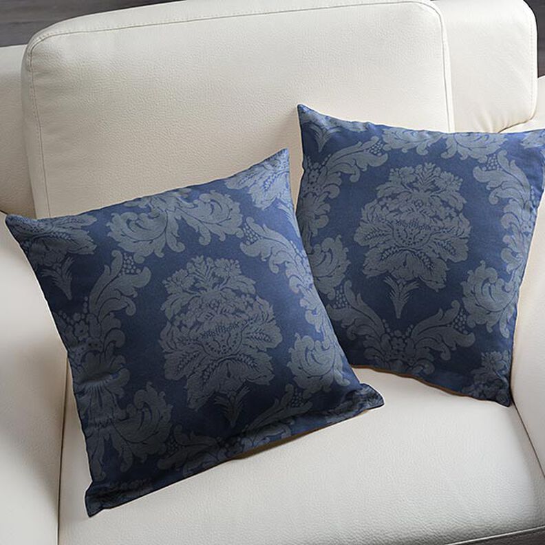 tessuto arredo Jacquard Damasco 280 cm – blu reale,  image number 5
