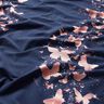 jersey di cotone Farfalle scintillanti | Glitzerpüppi – blu notte/rosa anticato,  thumbnail number 2