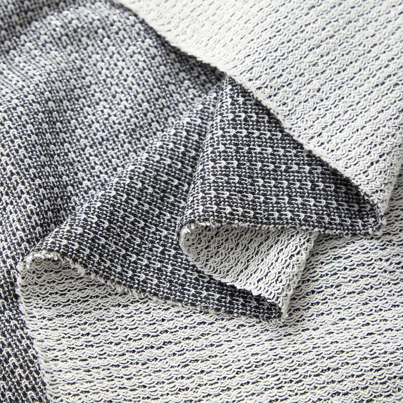 Terry francese glitterato – nero,  image number 3
