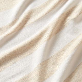 jersey di viscosa rigato – naturale/bianco, 