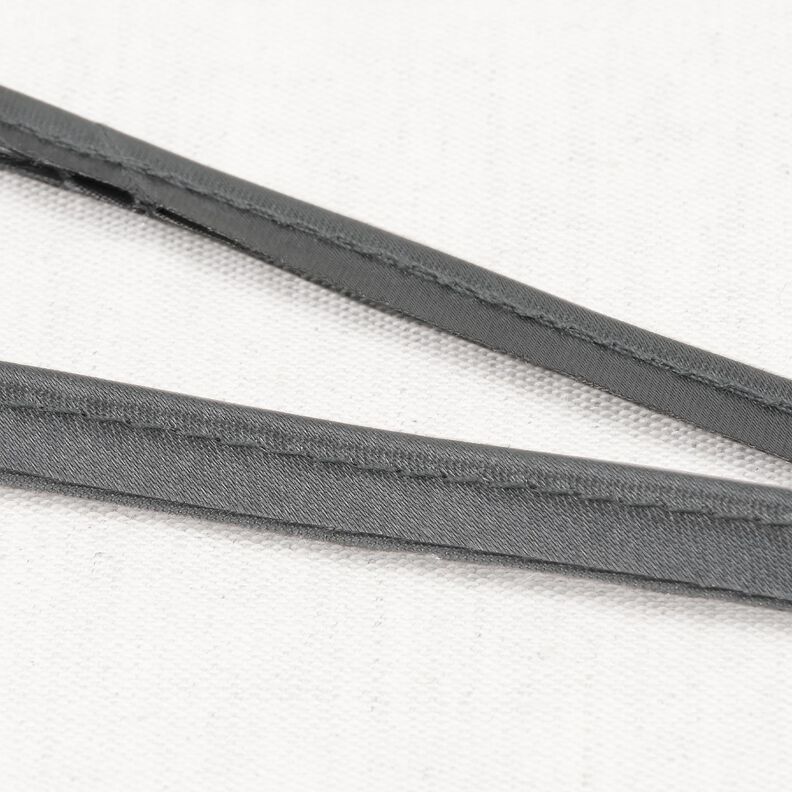 Satin Filetto sbieco [10 mm] – grigio,  image number 1