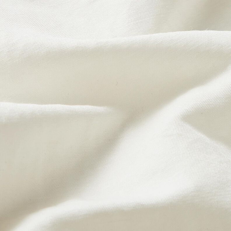 Tessuto per camicia misto viscosa-lino in tinta unita – bianco,  image number 2