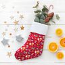 tessuto in cotone cretonne Cani a Natale – rosso,  thumbnail number 6