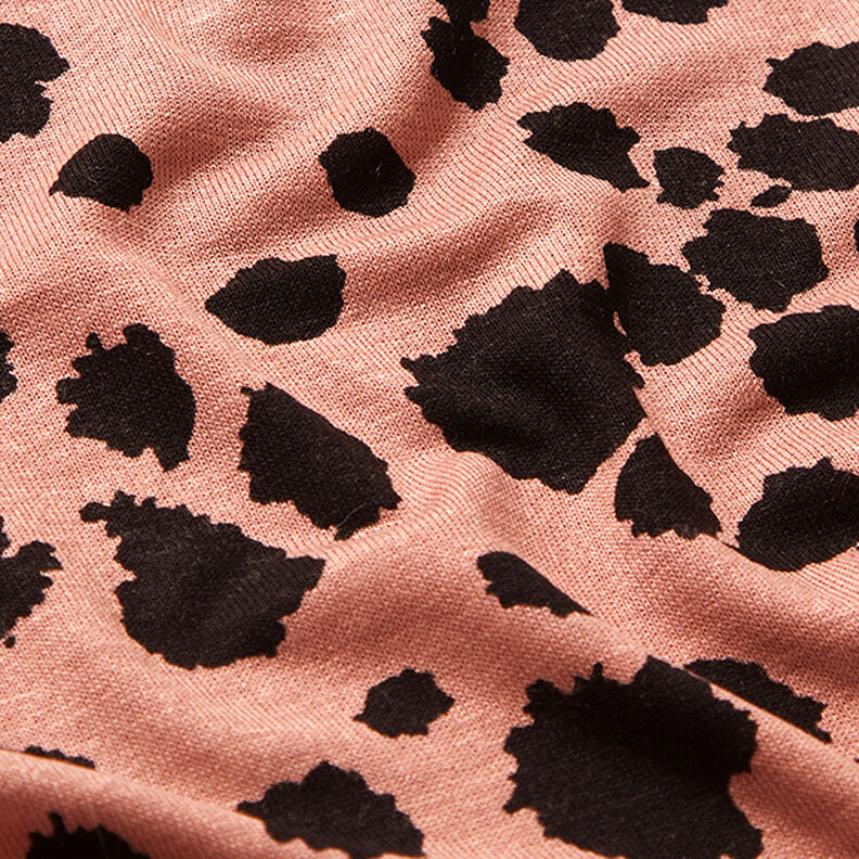 Tessuto jersey di viscosa con macchioline – rosa antico scuro,  image number 2