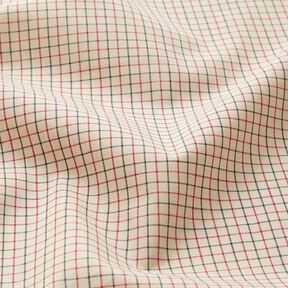 Tessuto per camicia a quadretti fini – beige/blu marino, 