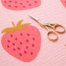 mussolina / tessuto doppio increspato Fragola gigante | by Poppy rosé/pink,  thumbnail number 3