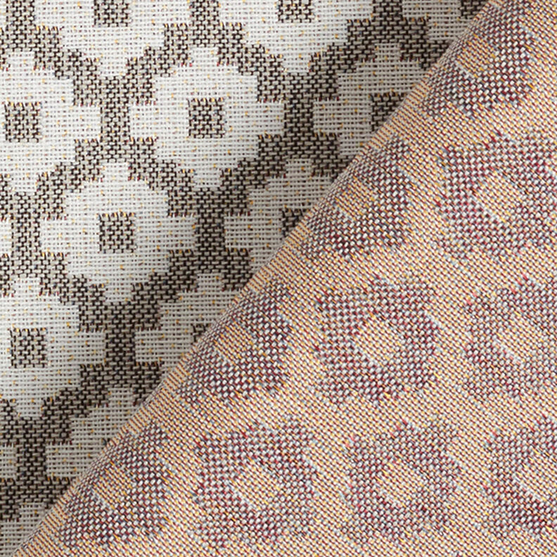 Tessuto jacquard da esterni losanghe – grigio,  image number 4