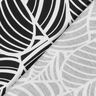 Jersey di viscosa con foglie astratte – nero/bianco,  thumbnail number 5