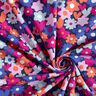 jersey di cotone Fiori variopinti | Poppy Fabrics – blu notte,  thumbnail number 3