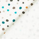 jersey di cotone Piccoli puntini variopinti – bianco/petrolio,  thumbnail number 4