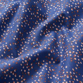 tessuto in cotone cretonne piccoli pois – indaco, 