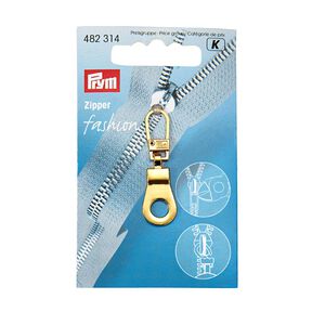 tiretto cerniera lampo fashion, occhiello [ 41 x 12 mm ] | Prym – or metallica, 