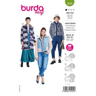 giacca / cappotto | Burda 5855 | 34-48, 