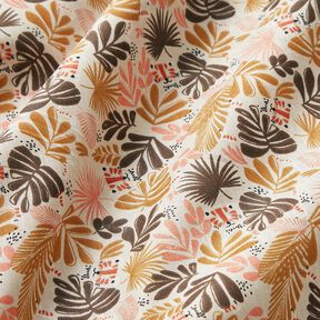 tessuto in cotone cretonne Foglie di palma – anemone, 