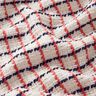 Bouclé grezzo a quadri – bianco/bacca,  thumbnail number 2