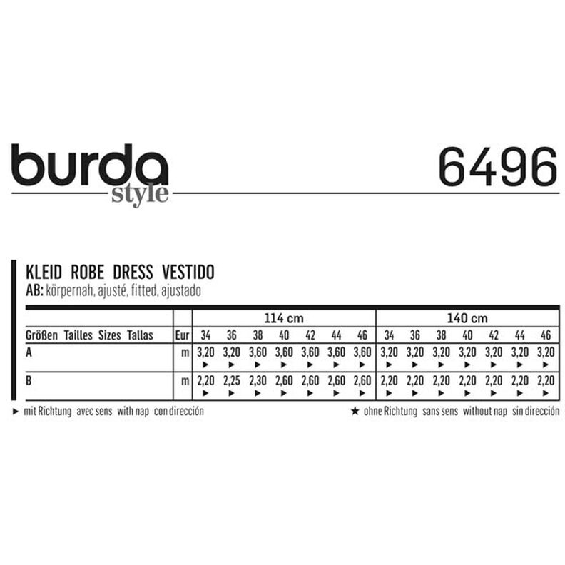 abito, Burda 6496,  image number 4