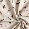 tessuto in cotone popeline Piccoli schiaccianoci – tortora chiaro,  thumbnail number 3