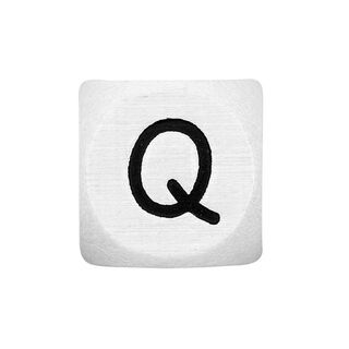 Lettere dell’alfabeto legno Q, bianco, Rico Design, 