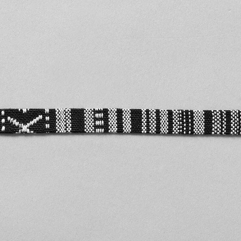 bordura etno [10 mm] – nero/bianco,  image number 1