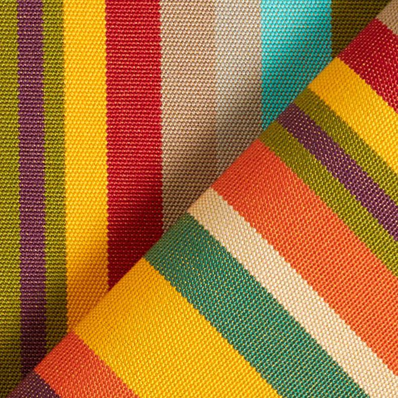 tessuti da esterni tessuti canvas righe colorate – verde/giallo,  image number 4