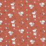jersey di cotone Lepre e scoiattolo nel bosco – rame,  thumbnail number 1