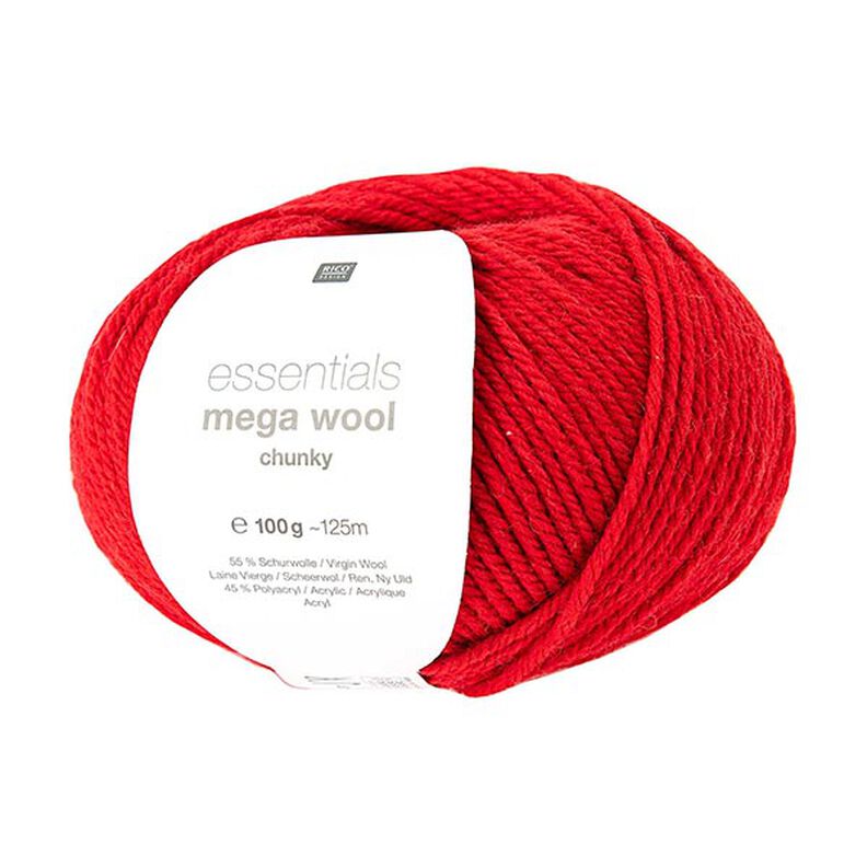 Essentials Mega Wool chunky | Rico Design – rosso,  image number 1