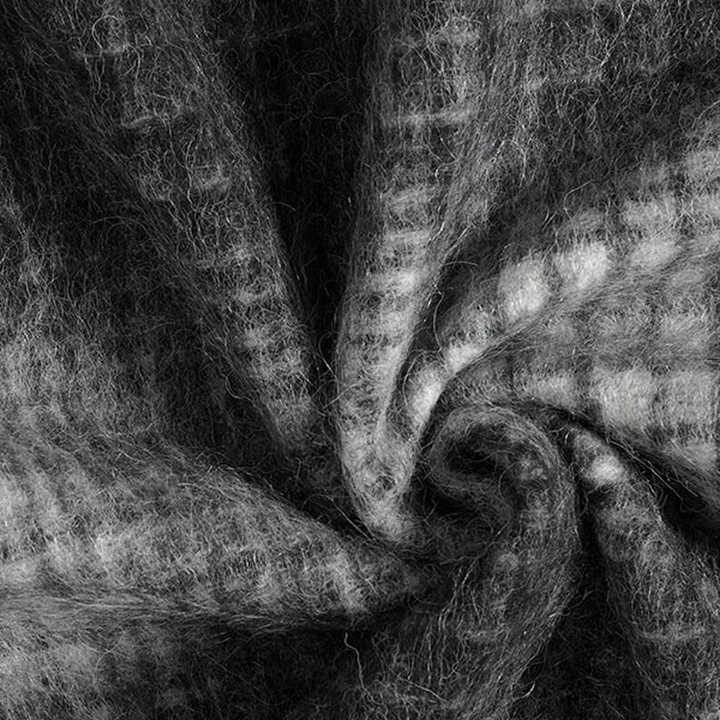 tessuto a maglia per cappotti Quadri sfumati – antracite/grigio chiaro,  image number 3