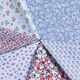 popeline di cotone fiori bicolore – colore blu jeans/azzurro,  thumbnail number 5